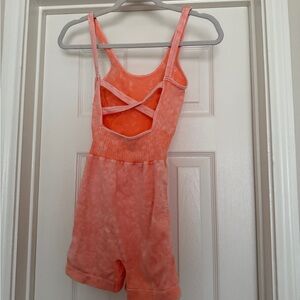 Coral Active Wear Romper